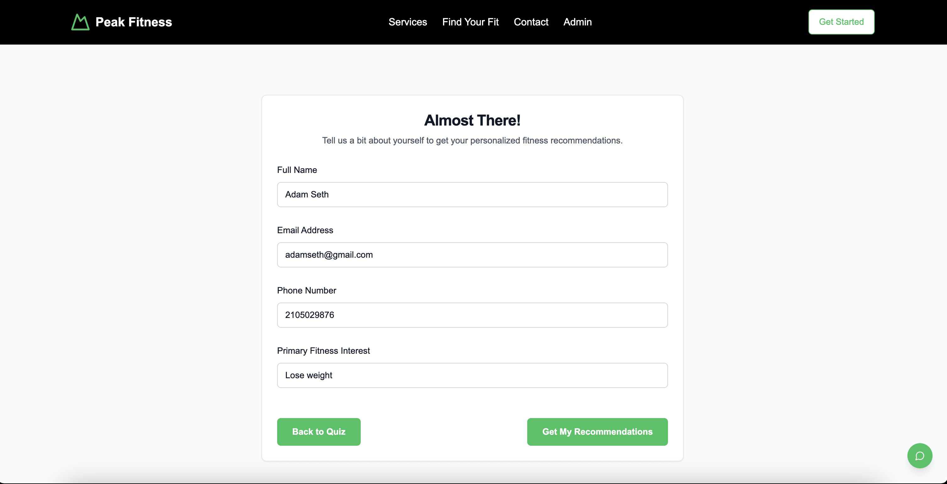 Fitness platform screenshot 4